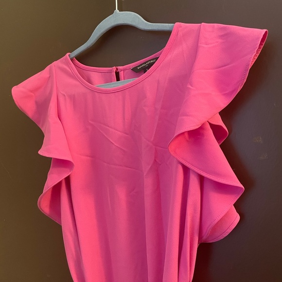 Banana Republic Flutter Sleeve Belted Dress - Picture 4 of 7